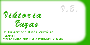 viktoria buzas business card